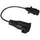 Káblová redukcia zásuvky ťažného zariadenia TRAILER CABLE 1, 7-13pin, 50 cm