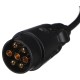 Káblová redukcia zásuvky ťažného zariadenia TRAILER CABLE 1, 7-13pin, 50 cm