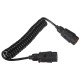 Prepojovací špirálový kábel zástrčky ťažného zariadenia TRAILER CABLE 3, 7-7pin, 3 m