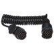 Prepojovací špirálový kábel zástrčky ťažného zariadenia TRAILER CABLE 4, 13-13pin, 3 m