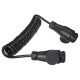 Prepojovací špirálový kábel zástrčky ťažného zariadenia TRAILER CABLE 4, 13-13pin, 3 m