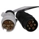 Káblová redukcia zásuvky ťažného zariadenia TRAILER CABLE 5, z 13pin na 7pin N+S, 35 cm