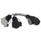 Káblová redukcia zástrčky ťažného zariadenia TRAILER CABLE 6, z 13pin na 7pin N+S, 35 cm