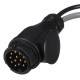 Káblová redukcia zástrčky ťažného zariadenia TRAILER CABLE 6, z 13pin na 7pin N+S, 35 cm