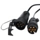 Predlžovací 7pinový kábel - zásuvka + zástrčka TRAILER CABLE 7, 12V, 5m