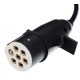 Prepojovací špirálový kábel 7pin typ S TRAILER CABLE 10, plastová zástrčka, 24V, 3,5 m