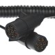 Prepojovací špirálový kábel 7pin typ N TRAILER CABLE 11, plastová zástrčka, 24V, 3,5 m