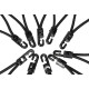 Sada upínacích gúm s plastovým hákom CARGO CORD SET 2, 20 cm, 10 ks