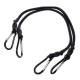 Gumové upínacie popruhy/gumicuky CARGO CORD CARABINER 50, 50 cm, 2 ks