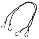 Gumové upínacie popruhy/gumicuky CARGO CORD CARABINER 100, 100 cm, 2 ks