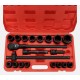 Sada nástrčných hlavíc s račňou MECHANIC WRENCH SET 2, heavy-duty, 21 ks