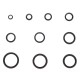 Sada tesniacich krúžkov z NBR a ocele MECHANIC RING SET 3, M6–M24, 180 ks
