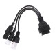 OBD-II redukcia 3-pin/4-pin/6-pin pre moto Yamaha a Honda MECHANIC CABLE 22