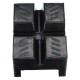 Gumená podložka pre skladací podstavec pod auto MECHANIC CAR STAND, 83x62x40 mm