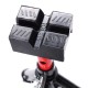 Gumená podložka pre skladací podstavec pod auto MECHANIC CAR STAND, 83x62x40 mm