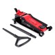 Pojazdný hydraulický zdvihák heavy-duty 4T nízkoprofilový, s pedálom SX JACK PEDAL 4T BLACK