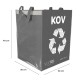 Tašky na triedený odpad SORT EASY 4 METAL, 30x30x40 cm, 4x36 l, 4 ks