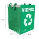 Taška na triedený odpad SORT EASY VIDRIO ES, 30x30x40cm, 36l