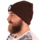 Čiapka s čelovkou 180 lm, dobíjacia, USB, univerzálna veľkosť, bavlna/PE, hnedá