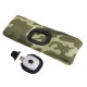 Čelenka s čelovkou 180 lm, nabíjateľná, USB, univerzálna veľkosť, bavlna/PE, maskáčová