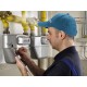 Šiltovka s LED svetlom B-CAP 25 lm, nabíjateľná, USB, univerzálna veľkosť, modrá
