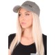 Šiltovka s LED svetlom B-CAP 25 lm, nabíjateľná, USB, univerzálna veľkosť, sivá