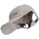 Šiltovka s LED svetlom B-CAP 25 lm, nabíjateľná, USB, univerzálna veľkosť, sivá