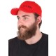 Šiltovka s LED svetlom B-CAP 25 lm, nabíjateľná, USB, univerzálna veľkosť, červená