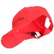 Šiltovka s LED svetlom B-CAP 25 lm, nabíjateľná, USB, univerzálna veľkosť, červená