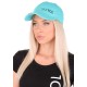 Šiltovka s LED svetlom B-CAP 25 lm, nabíjateľná, USB, univerzálna veľkosť, tyrkysová