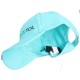 Šiltovka s LED svetlom B-CAP 25 lm, nabíjateľná, USB, univerzálna veľkosť, tyrkysová