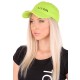 Kšiltovka s LED svetlom B-CAP 25 lm, nabíjateľná, USB, uni veľkosť, fluorescenčná zelená