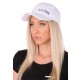 Šiltovka s LED svetlom B-CAP 25lm, dobíjacia, USB, univerzálna veľkosť, biela