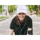 Šiltovka s LED svetlom B-CAP 25lm, dobíjacia, USB, univerzálna veľkosť, biela