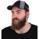 Reflexná kšiltovka s LED svetlom B-CAP SAFETY 25 lm, nabíjateľná, USB, uni veľkosť, čierna