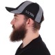 Reflexná kšiltovka s LED svetlom B-CAP SAFETY 25 lm, nabíjateľná, USB, uni veľkosť, čierna