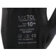 Pracovné rukavice z polyesteru polomáčané v PU GLOVE PE-PU 10, čierne, veľ. 10\