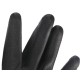 Pracovné rukavice z polyesteru polomáčané v polyuretáne GLOVE PE-PU 11, čierne, veľkosť 11