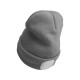Čiapka s čelovkou 180 lm, nabíjateľná, USB, univerzálna veľkosť, bavlna/PE, svetlo šedá