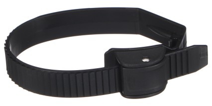 Rýchloupínací pásik pre nosič kol na ťažné zariadenie, dĺžka 38cm, čierny - náhradný diel