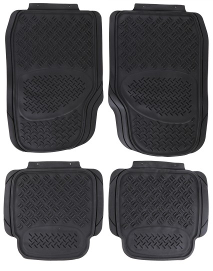 Univerzálne gumené autokoberce CAR MAT UNI SET 3, komplet, 4 ks