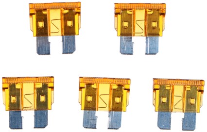 Sada nožových automobilových poistiek MECHANIC FUSE SET 5A, 100 ks