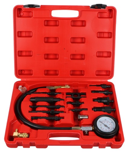Sada pre testovanie kompresie naftových motorov MECHANIC ENGINE TESTER 23, 0-70bar, 23 ks