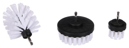 Sada kartáčov na vŕtačku na čistenie auta CAR DETAILING DRILL BRUSH 3 SOFT, 3 ks