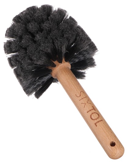 Guľatý kartáč na čistenie rámu bicykla alebo motorky CAR DETAILING WOOD BRUSH 1