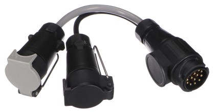 Káblová redukcia zástrčky ťažného zariadenia TRAILER CABLE 6, z 13pin na 7pin N+S, 35 cm