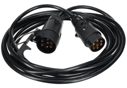 Predlžovací 7pinový kábel - zásuvka + zástrčka TRAILER CABLE 7, 12V, 5m