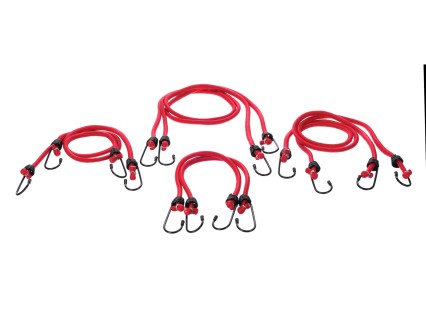 Sada gumových upínacích popruhov/gumicukov CARGO CORD SET BASIC 8, 8 ks