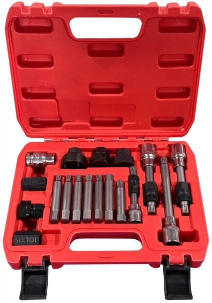 Sada na montáž a demontáž remeníc alternátora MECHANIC PULLEY SET 2, 18 ks