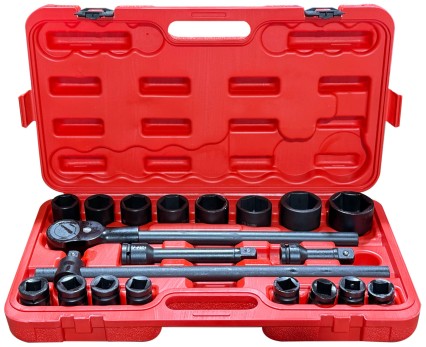 Sada nástrčných hlavíc s račňou MECHANIC WRENCH SET 2, heavy-duty, 21 ks